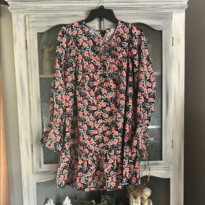 River Island Floral Long Sleeve Dress